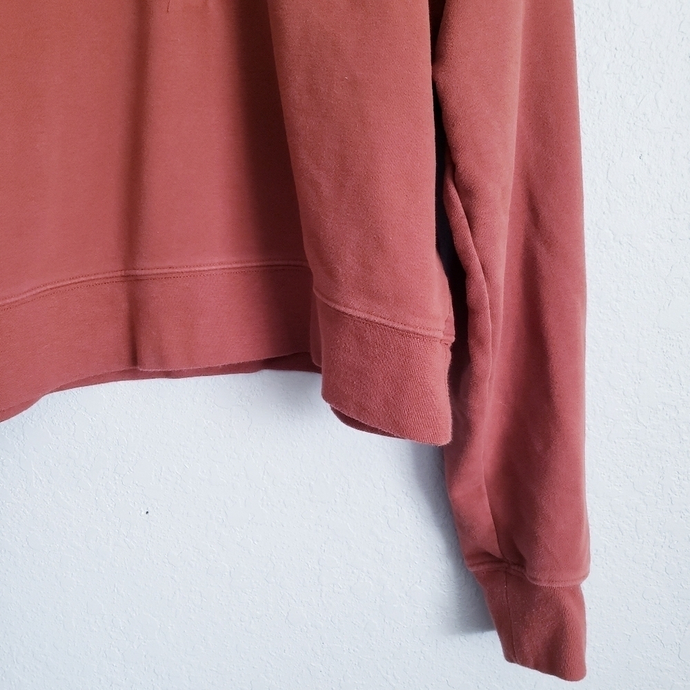 Fabletics Kate Half Zip Pullover Jacket In Java Rust - Picture 2 of 6